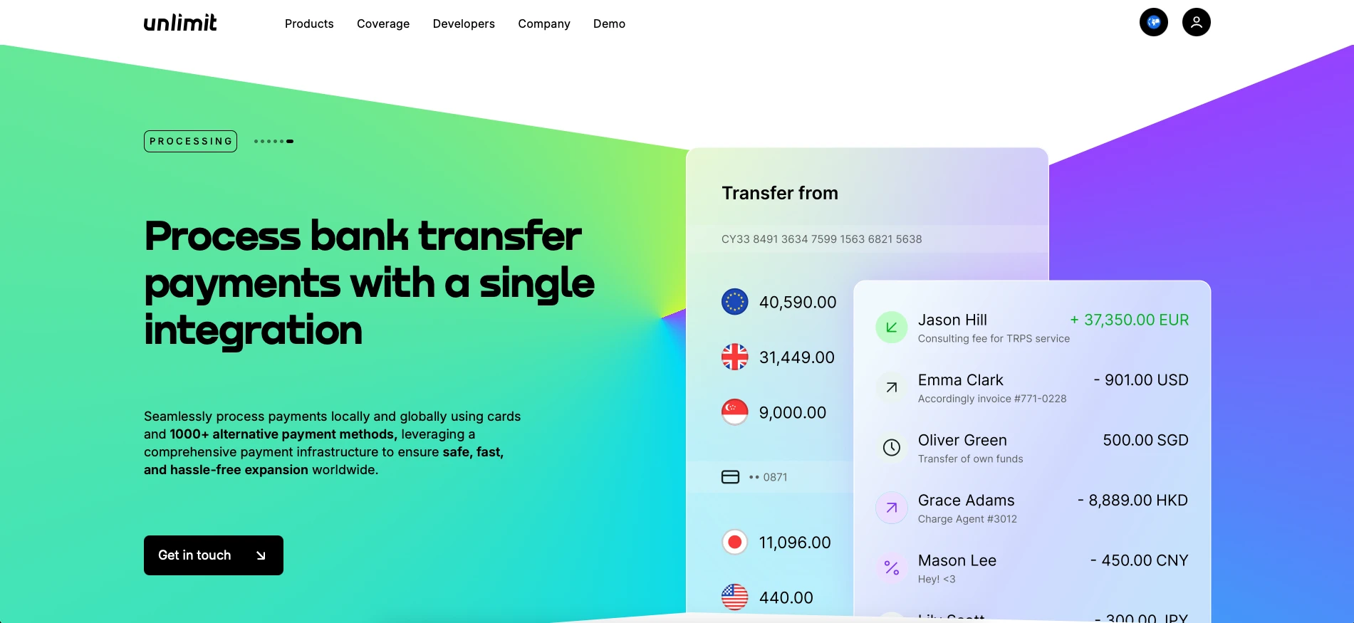 Unlimit Payment Processing Platform